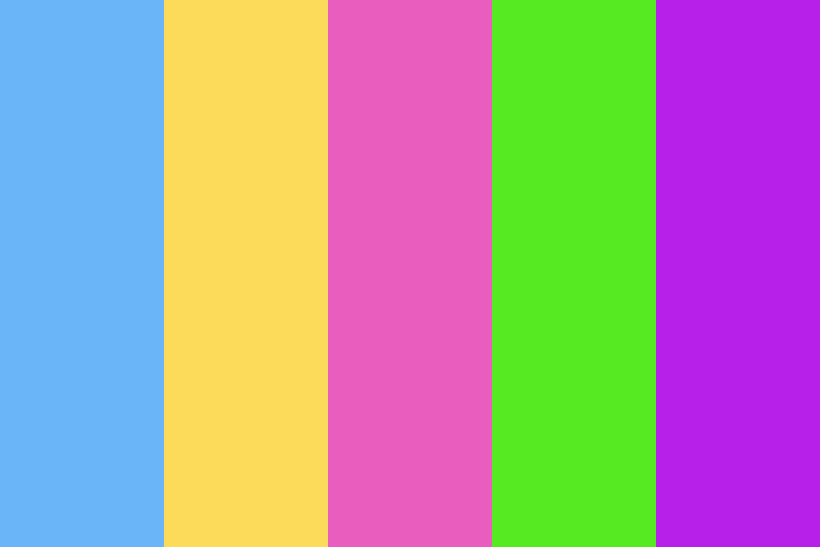 days of the week Color Palette
